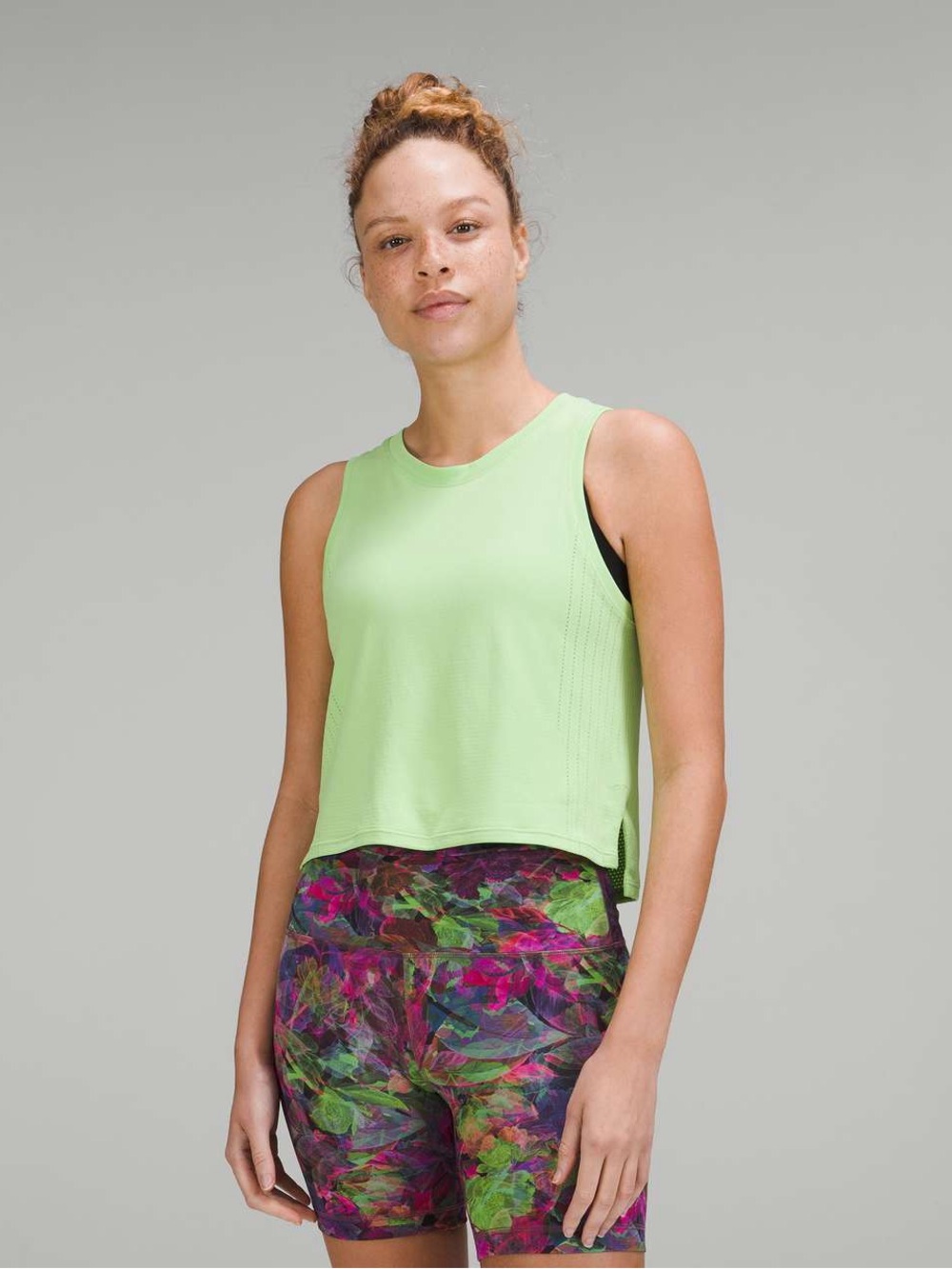 Lululemon Train to Be Tank -Scream Green Light